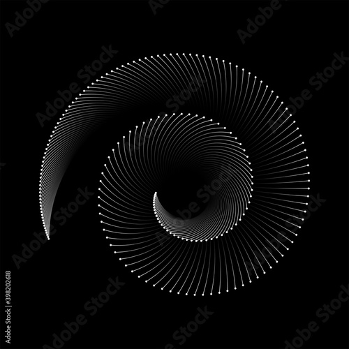 Spiral sound wave rhythm