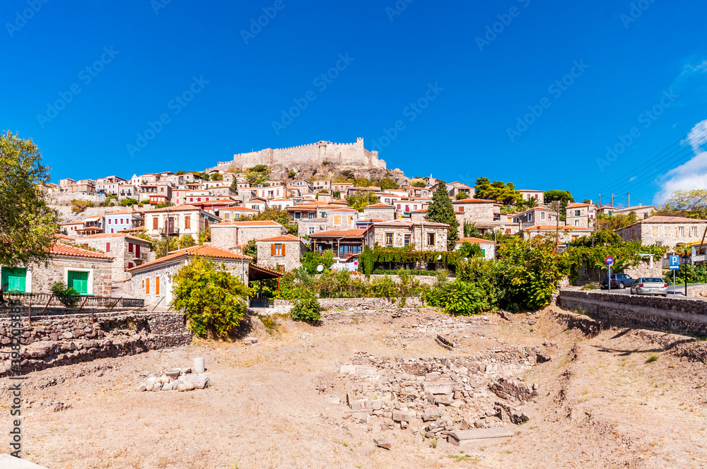 Mithymna Town in Lesvos Island