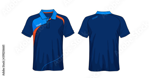 T-shirt polo design, Sport jersey template. 