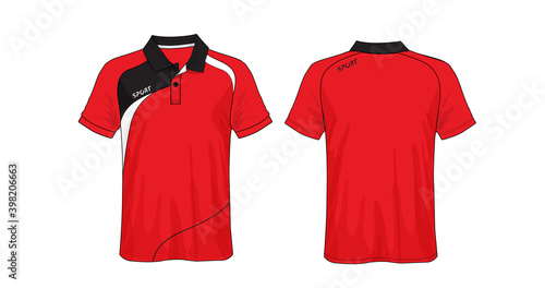 T-shirt polo design, Sport jersey template.	