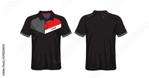 T-shirt polo design, Sport jersey template.	