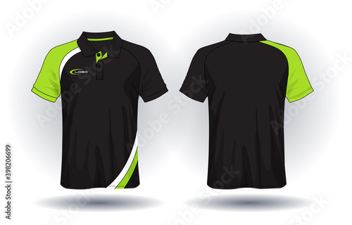 T-shirt polo design, Sport jersey template.	