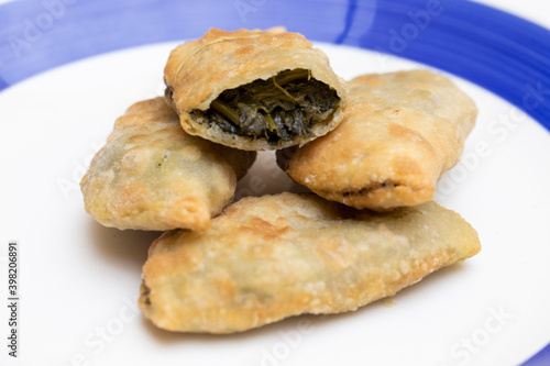 Εκτύπωση καμβά Cretan spinach pies