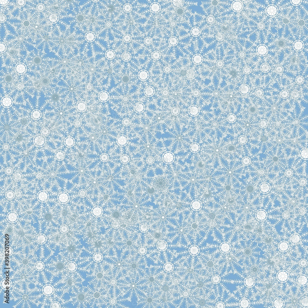 snowflakes on blue background snowflakes on blue background