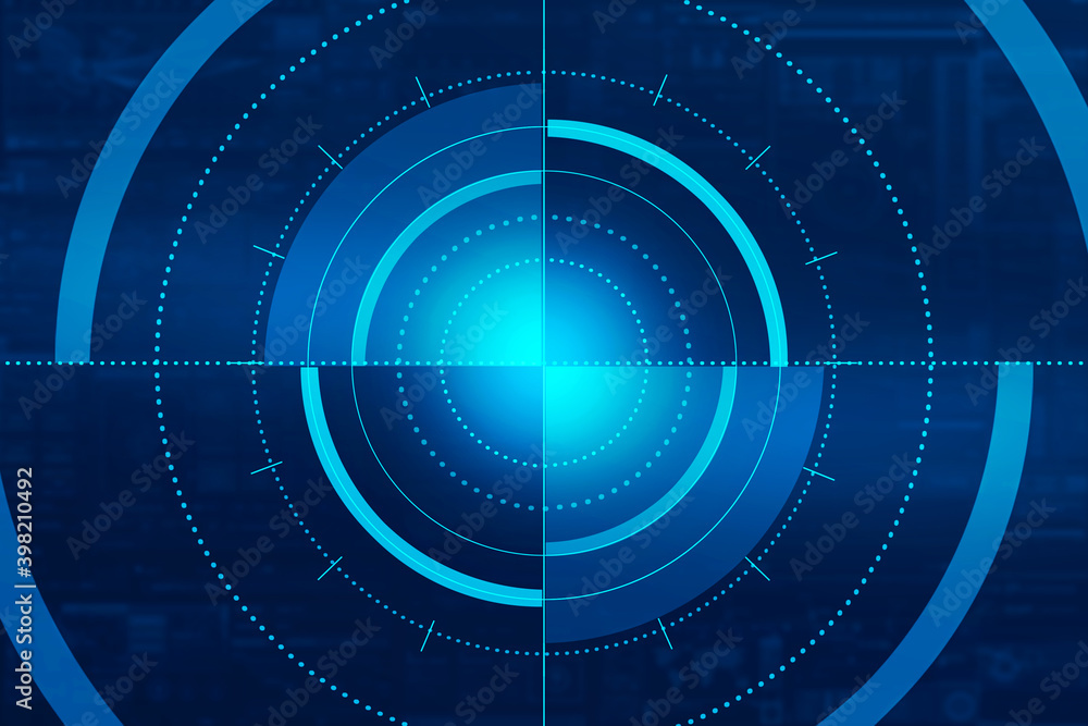 2d illustration Abstract futuristic electronic circuit technology background 2d illustration Abstract futuristic electronic circuit technology background
