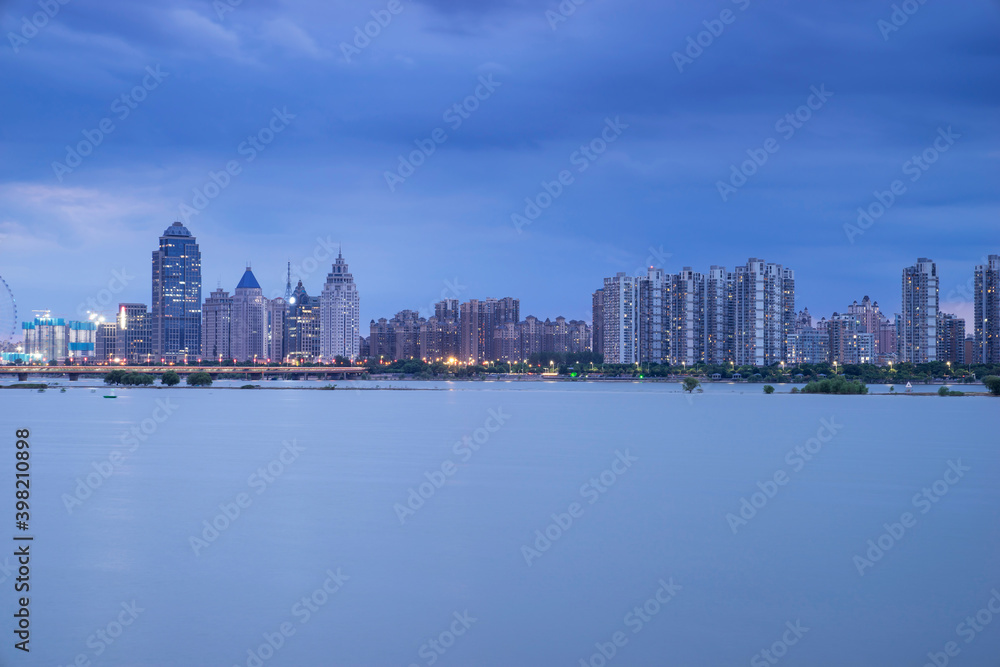 Scenery of urban architecture in Nanchang City, Jiangxi Province, China Scenery of urban architecture in Nanchang City, Jiangxi Province, China
