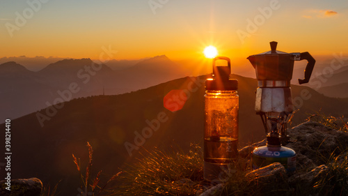 coffee on the top oft the mountain