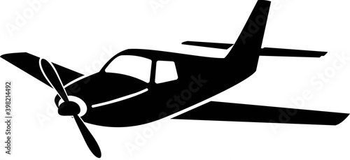 A small pleasure plane with a lower wing.