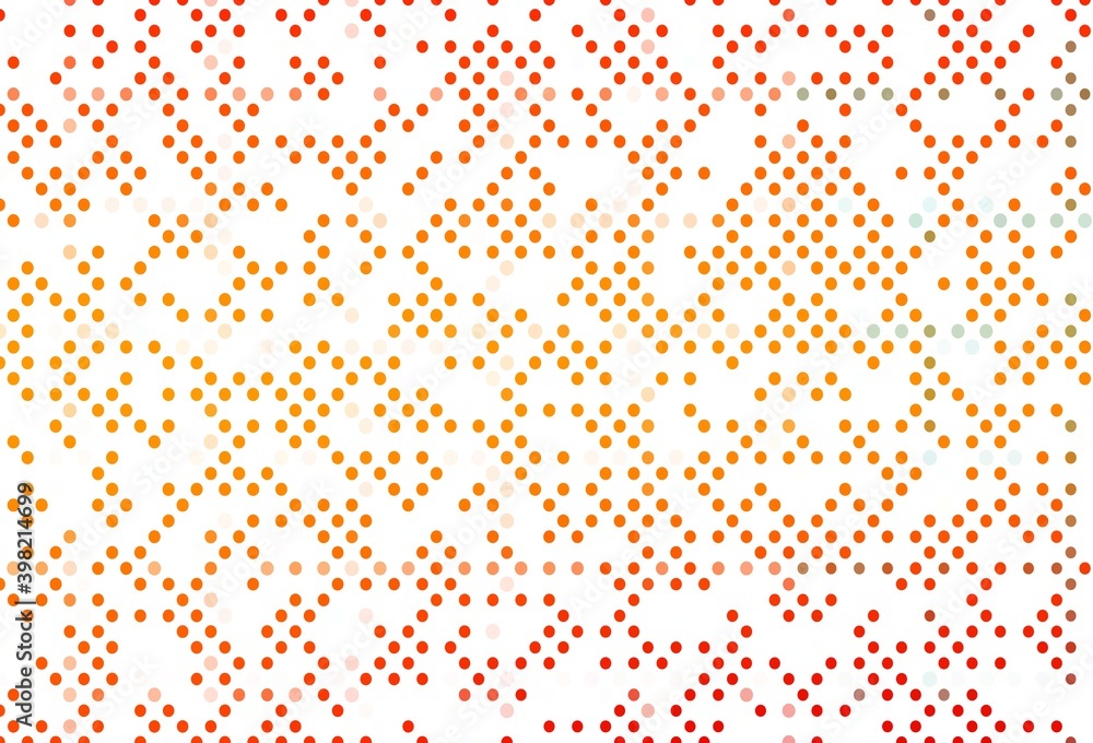 Light Orange vector cover with spots. Light Orange vector cover with spots.