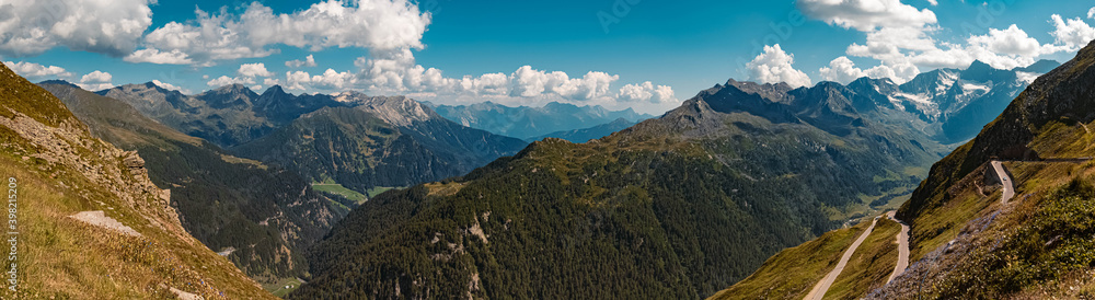 High resolution stitched panorama of a beautiful alpine view at the famous Timmelsjoch high alpine road, Dolomites, South Tyrol, Italy High resolution stitched panorama of a beautiful alpine view at the famous Timmelsjoch high alpine road, Dolomites, South Tyrol, Italy