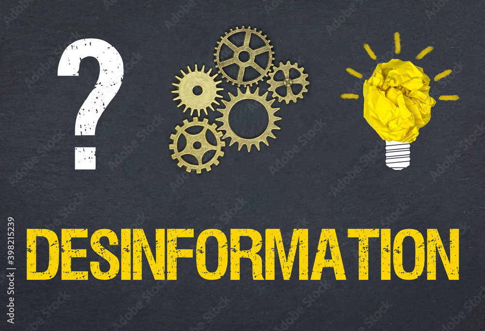 Obraz premium Desinformation