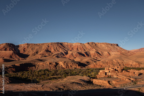 View of Tamedakhte village  next to Ait ben Haddou  in Morocco