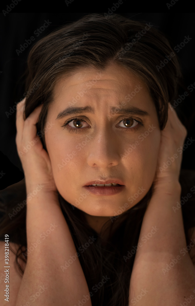 woman expresses painful feeling woman expresses painful feeling
