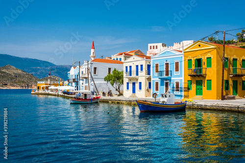 Kastellorizo Island harbour view in Greece photo