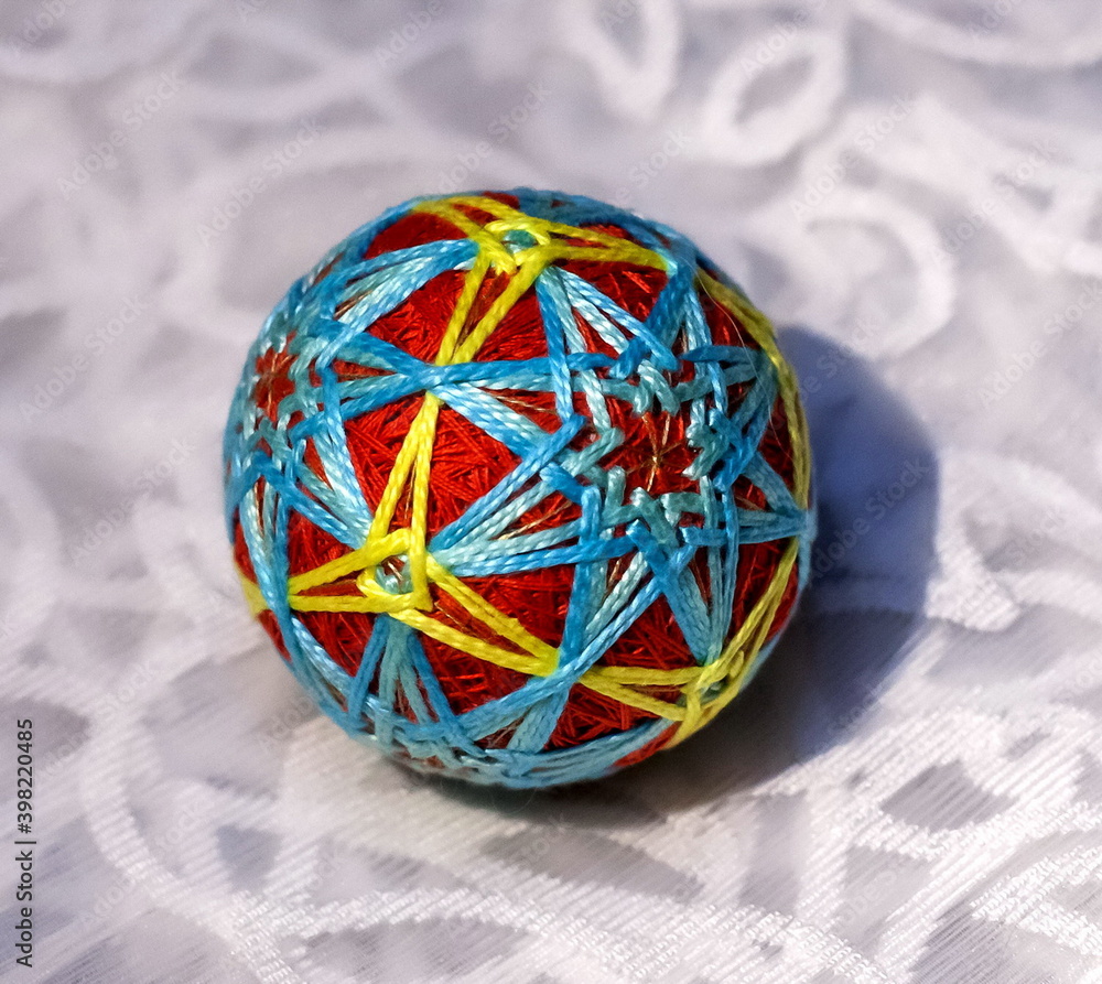 Japanese balloon happiness is a decorative ball of yarn Japanese balloon happiness is a decorative ball of yarn