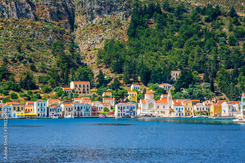 Kastellorizo Island harbour view in Greece photo