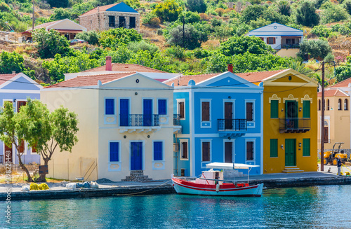 Kastellorizo Island harbour view in Greece photo