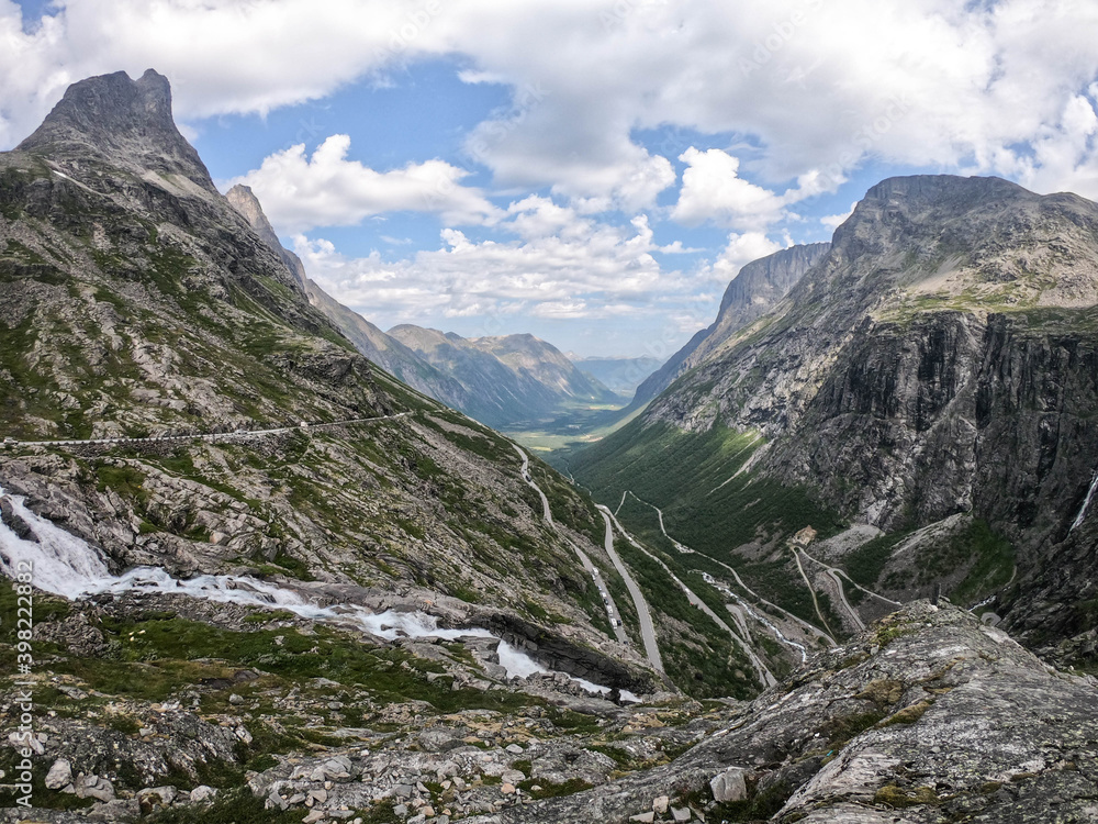 Trollstigen, Mountain road in Norway Trollstigen, Mountain road in Norway