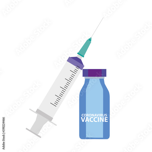 Corona virus vaccine, vector illustration
