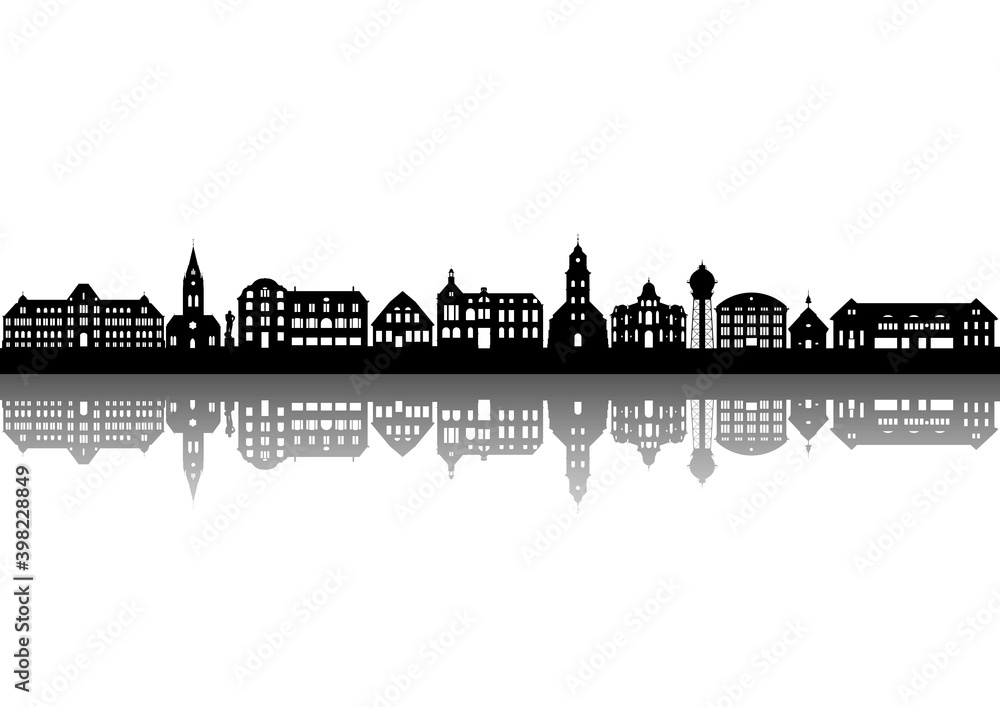 Ahlen Skyline, Spiegelung