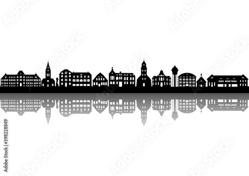 Ahlen Skyline, Spiegelung
