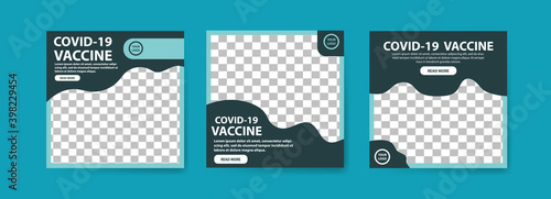 Collection of covid-19 vaccine social media posts. vaccine for covid-19. for the socialization of the covid-19 virus vaccination.