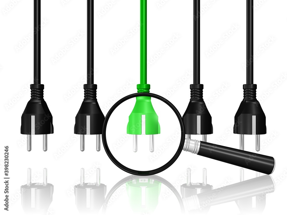Stecker unter der Lupe Stecker unter der Lupe