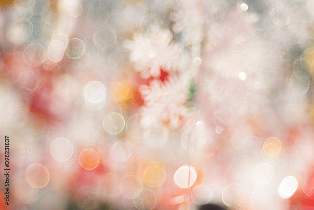 abstract bokeh using as background christmas cover page