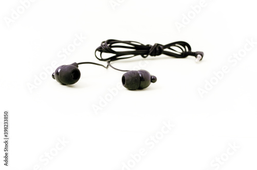 Headphones, small ear pieces, cable headset 