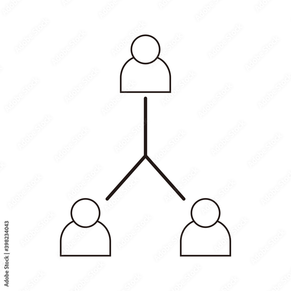 Human Interaction Icon. Relationship or Network Illustration Human Interaction Icon. Relationship or Network Illustration