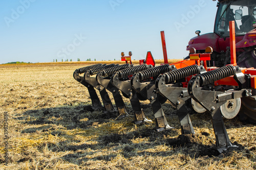 Fotografie, Obraz work of the trailed unit for tillage in the field