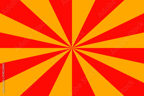 red sun rays for product display, illustration red sunburst background