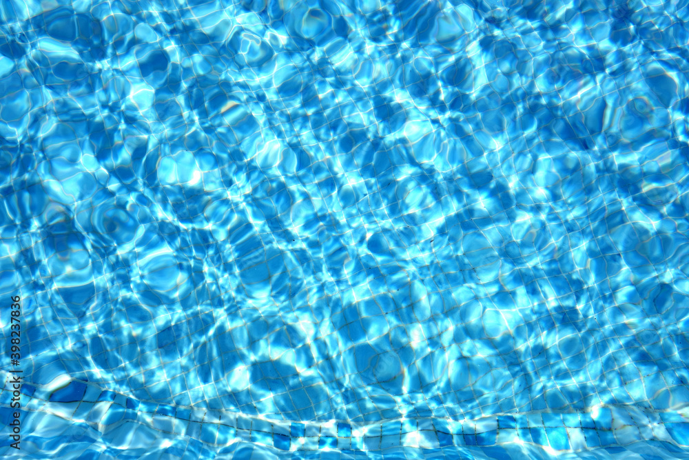 Swimming pool water surface. Swimming pool water surface.