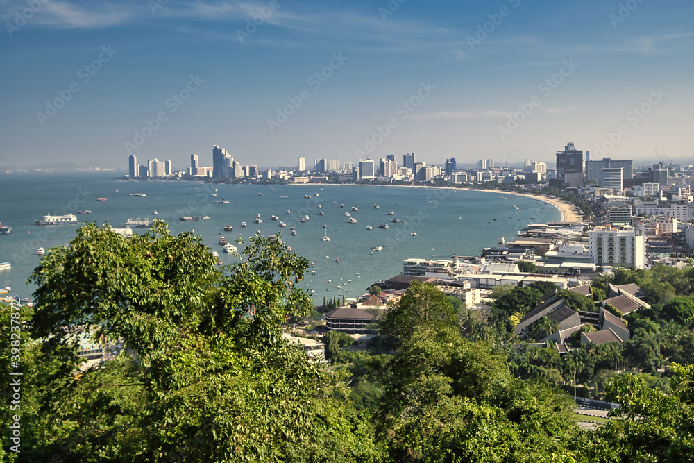 City view over Pattaya during the day