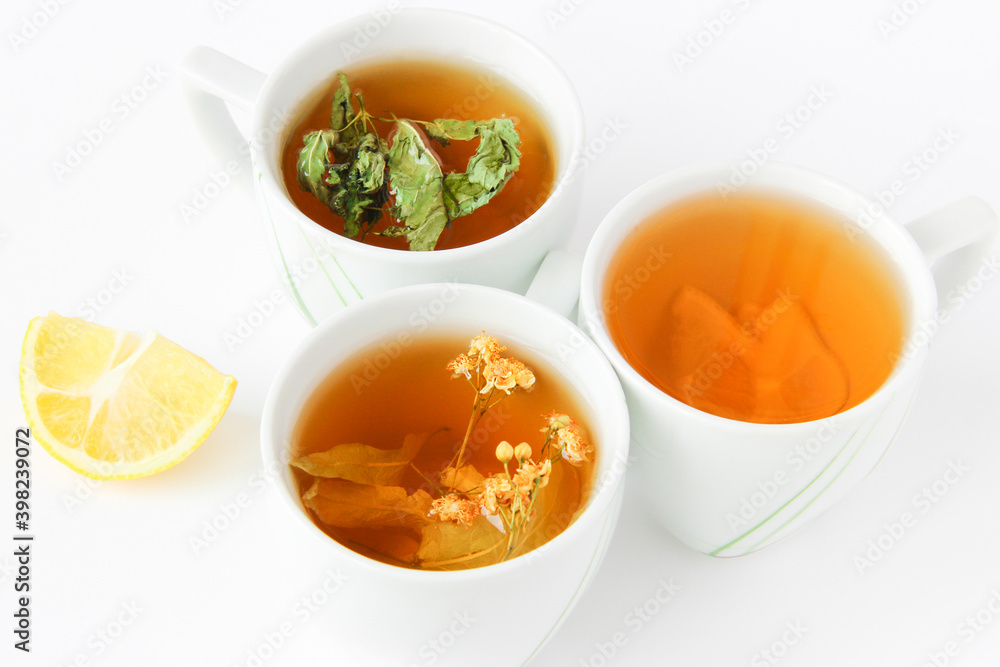 Additional treatment. Three cups of herbal tea. Natural ingredient. Additional treatment. Three cups of herbal tea. Natural ingredient.