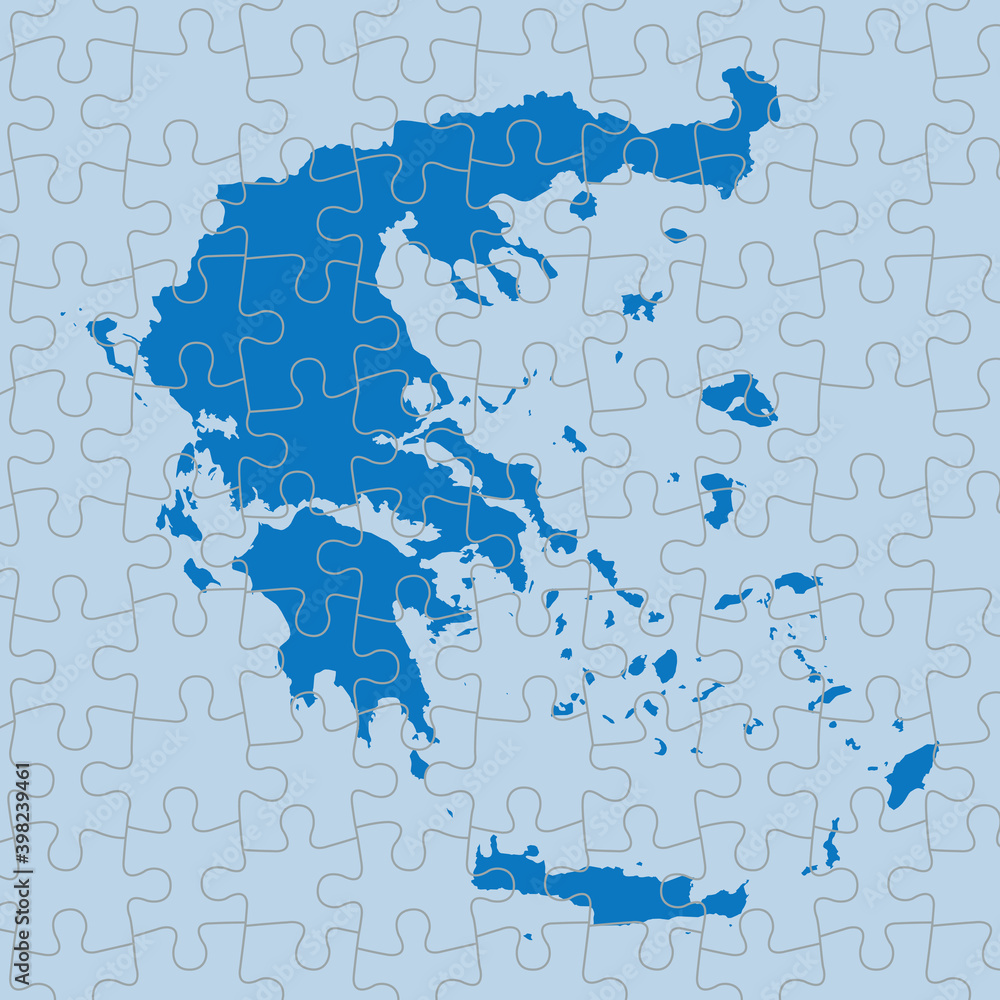 vector map of Greece