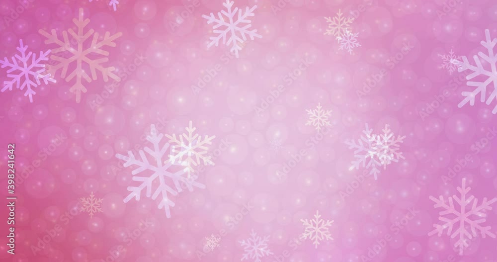 4K looping light pink flowing video in Xmas style. Colorful fashion clip with gradient stars, snowflakes. Slideshow for mobile apps. 4096 x 2160, 30 fps. 4K looping light pink flowing video in Xmas style. Colorful fashion clip with gradient stars, snowflakes. Slideshow for mobile apps. 4096 x 2160, 30 fps.