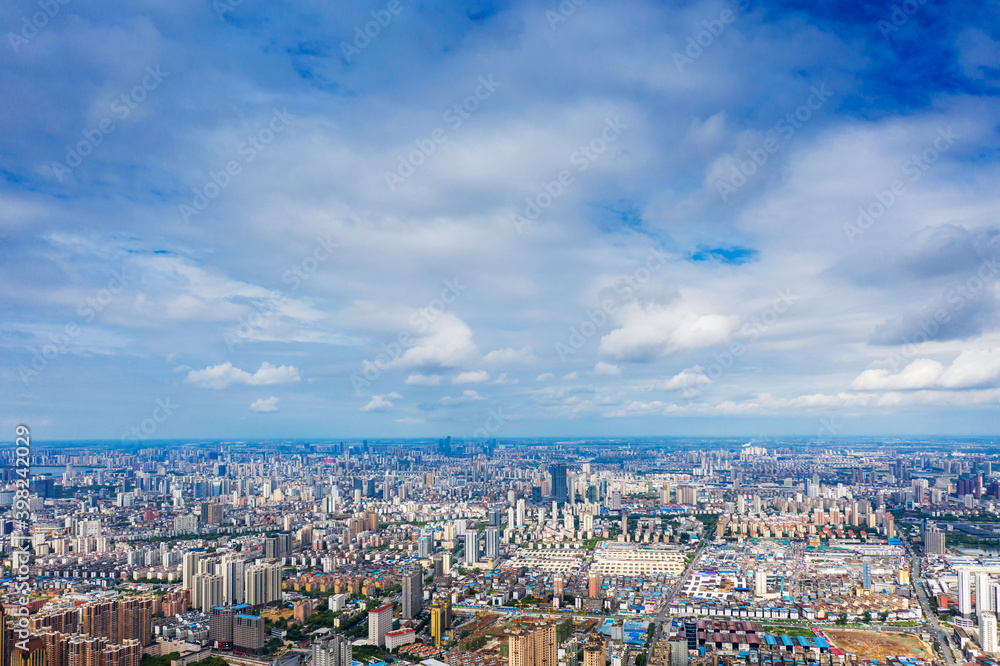 Panoramic view of Nanchang, the capital of Jianxi Panoramic view of Nanchang, the capital of Jianxi