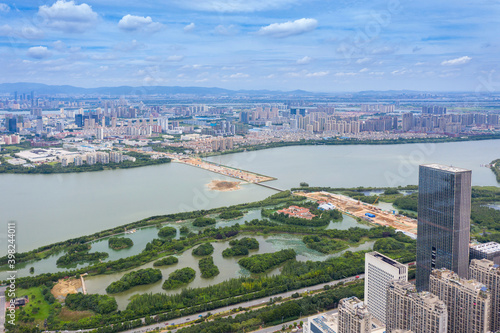 Wallpaper Mural Panoramic view of Nanchang, the capital of Jianxi Torontodigital.ca