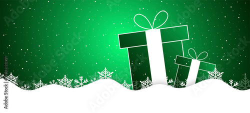 sfondo, regali, neve, fiocchi di neve, regalo di natale