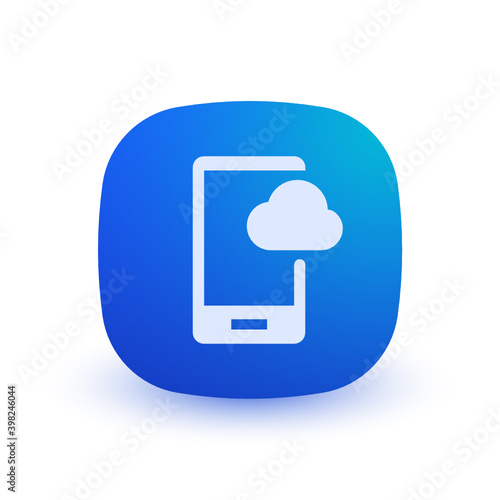 Mobile Cloud - Button