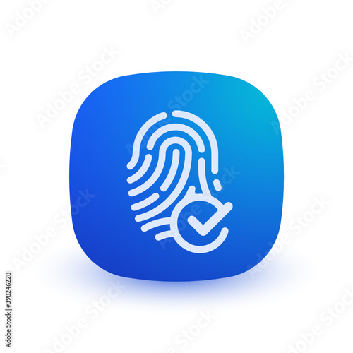 Verified Fingerprint - Button