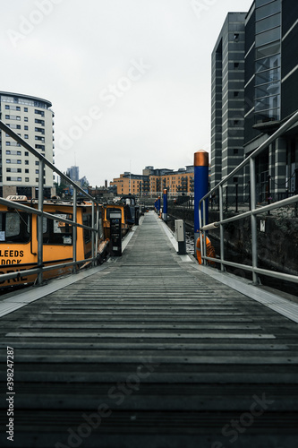 City dock and boats