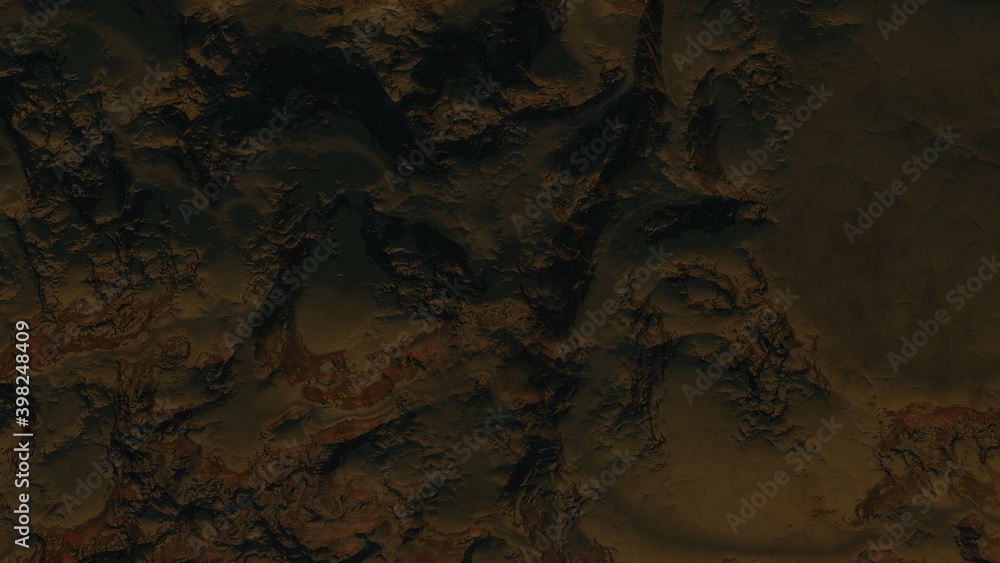 Naklejka premium abstract aerial view, abstract cosmic texture, top view of alien planet, texture of th exo planet, abstract texture 3d render