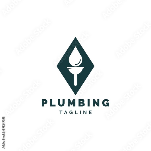 Plumbing logo design inspiration vector template