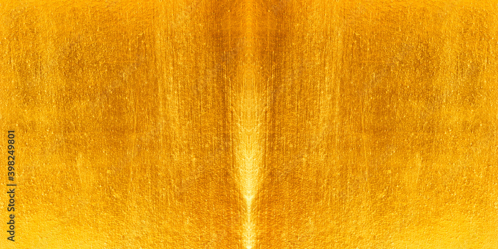 Fototapeta premium Shiny yellow leaf gold foil texture