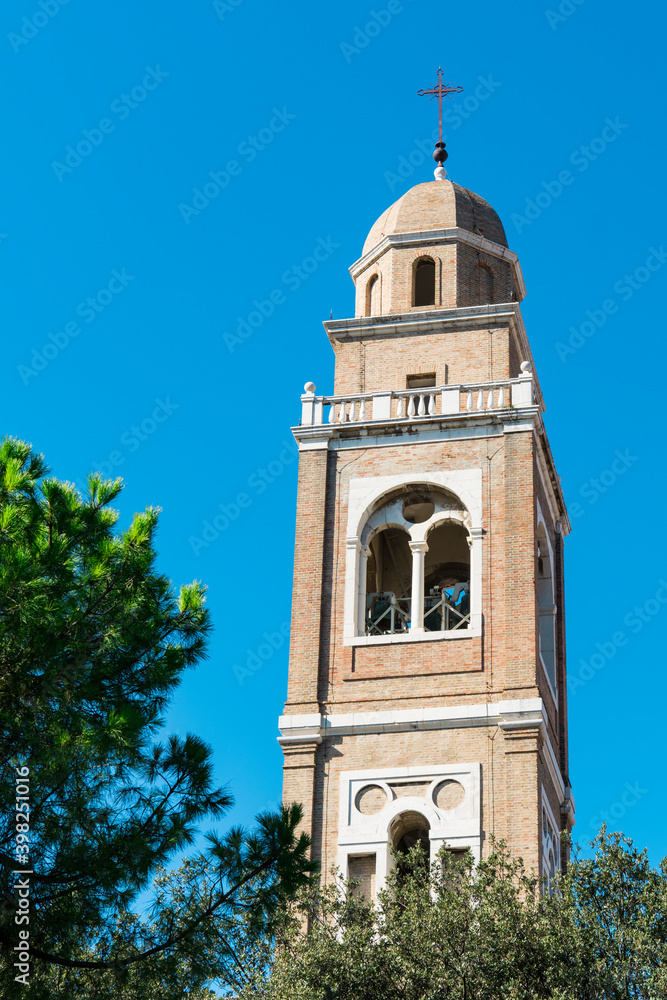 Tower of San Paterniano Church. Fano, Marche, Italy