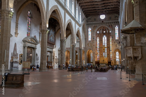 Wallpaper Mural Panoramic view of interior of Basilica di Santa Croce Torontodigital.ca