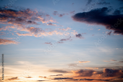 the red sky at sunset, use for background