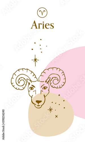 Aries Zodiac Sign Collage